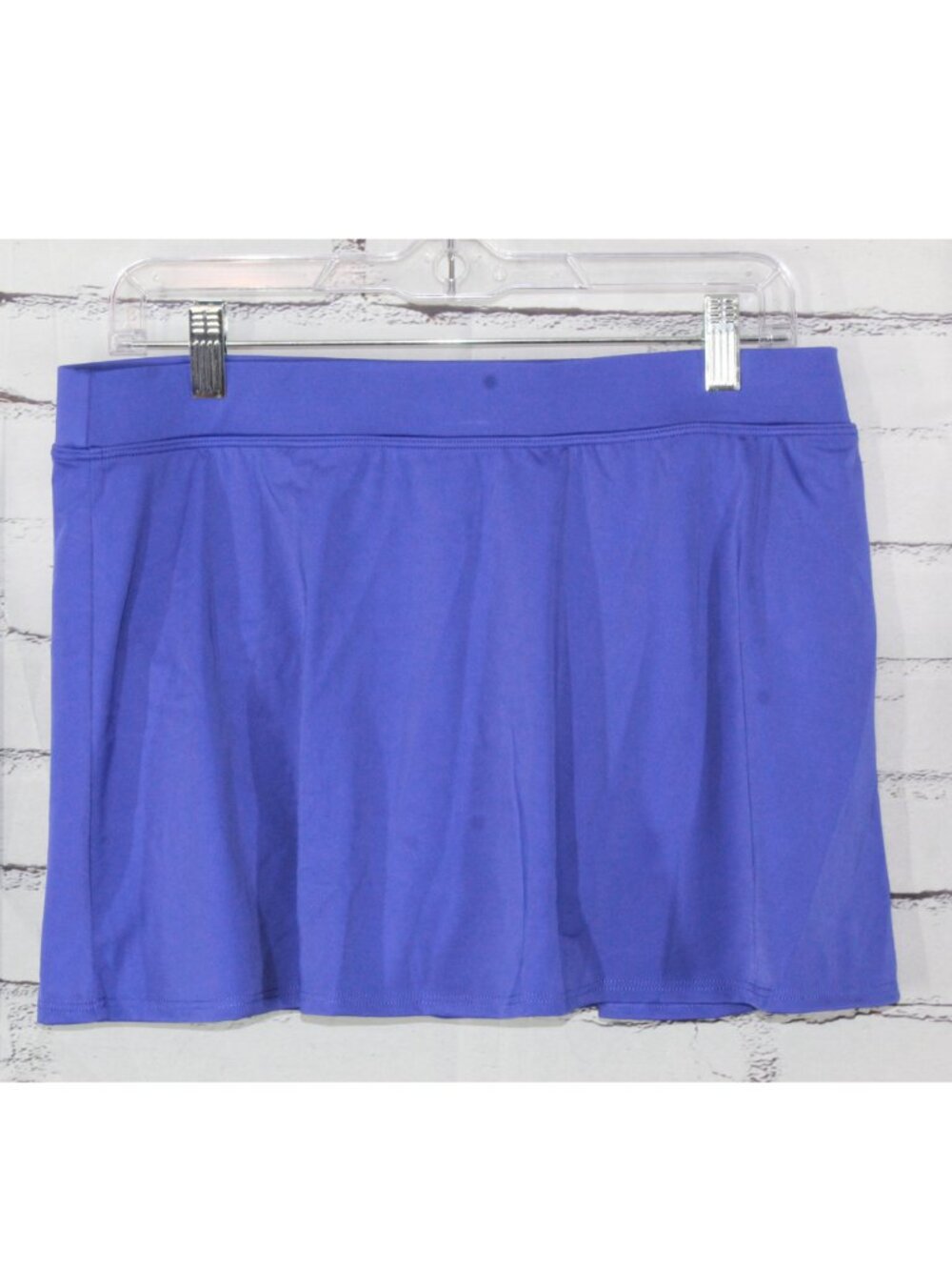 LL Bean Women BeanSport Swim Skirt Cobalt UPF 50+ Beach Summer Pool Size 12 Reg
